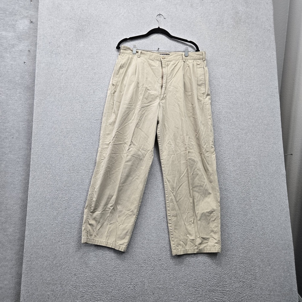 VINTAGE Polo By Ralph Lauren Men Pants Beige 36x32 Beige Golf Made in USA Logo